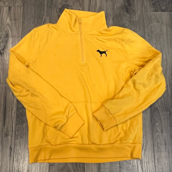 PINK Victoria's Secret Tops - Pink Victoria’s Secret Half Zip Sweater Sz M